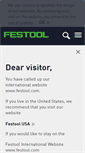 Mobile Screenshot of festool.com