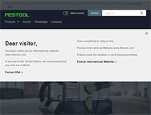 Tablet Screenshot of festool.com